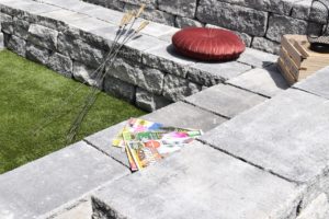 Hranaté záhradné sedenie Arcadia, farba granito
